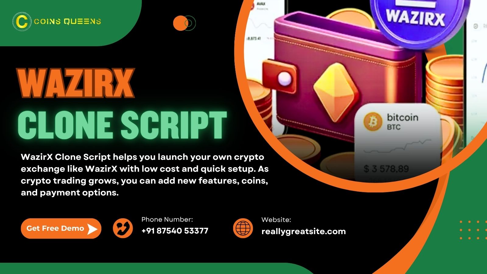 WazirX Clone Script: Empower Your Crypto Business