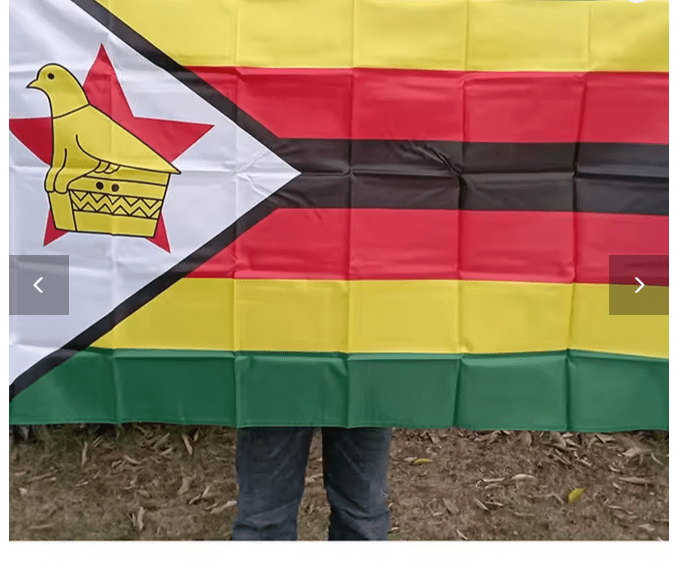 Zimbabwe Flag Hanging, Polyester Zimbabwean National Flag