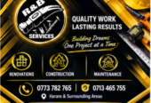 R&B Services – General Contractor and Renovations